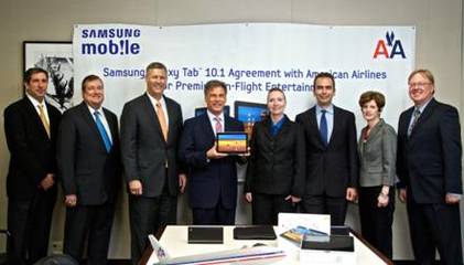 三星移動與美國航空達成戰略合作，開啟機上移動設備銷售新篇章